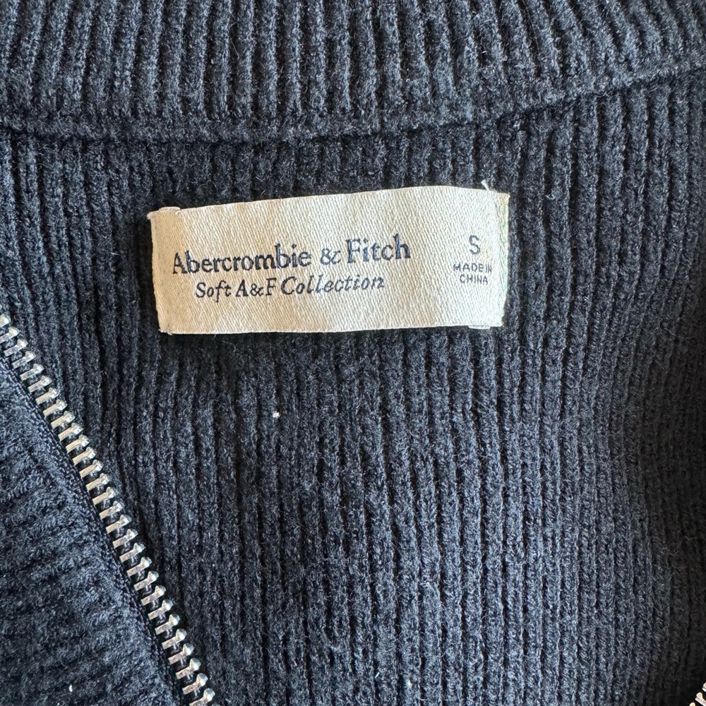 Abercrombie Black Quarter Zip Sweater Dress - Picture 4 of 4